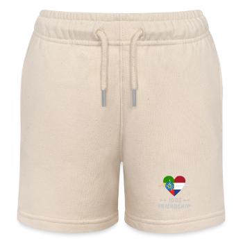 Äthiopien und Niederlande 100% Freundschaft - Kinder Organic Joggingshorts Mini Bolter von Stanley/Stella - Natur - Vorne