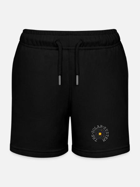 Le système solaire (blanc) - Short de jogging enfant bio Stanley/Stella - noir