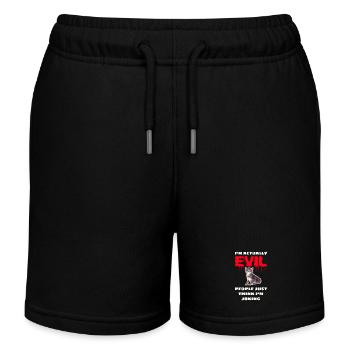 Mauvais chaton - Short de jogging enfant bio Stanley/Stella - noir - Devant