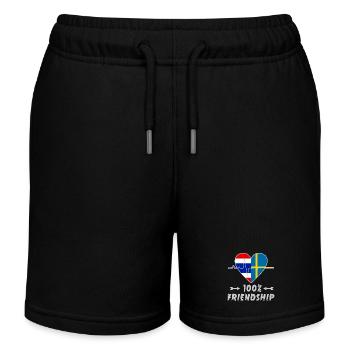 Thailand und Schweden 100% Freundschaft - Kinder Organic Joggingshorts Mini Bolter von Stanley/Stella - Schwarz - Vorne