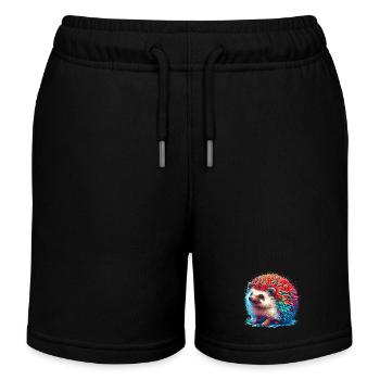 Igel - Kinder Organic Joggingshorts Mini Bolter von Stanley/Stella - Schwarz - Vorne