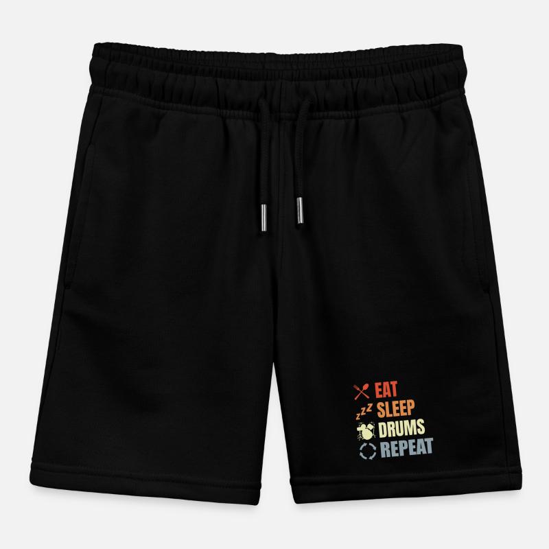 Drum Routine Kids Organic Sweat Shorts by Stanley/Stella
