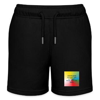 Just because you don't see us - Kinder Organic Joggingshorts Mini Bolter von Stanley/Stella - Schwarz - Vorne