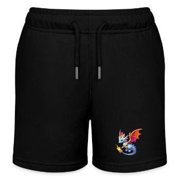 Dragon - Kids Organic Sweat Shorts by Stanley/Stella - black - Front