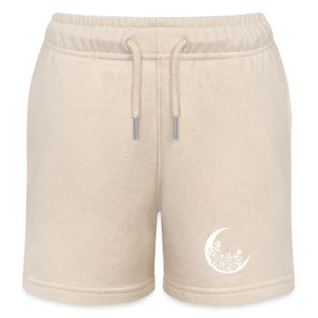Weißer blühender Mond - Kinder Organic Joggingshorts Mini Bolter von Stanley/Stella - Natur - Vorne