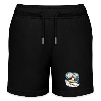 Poulet de ski - Short de jogging enfant bio Stanley/Stella - noir - Devant