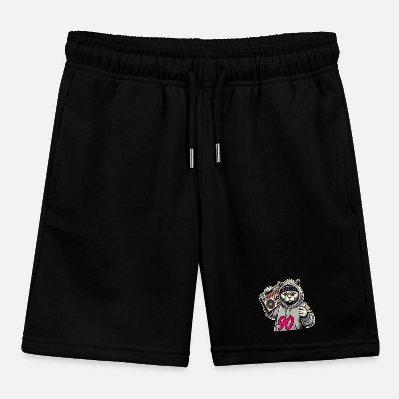 90 Ghettoblaster Britisch Kurzhaar Katze Geschenk Kinder Organic Joggingshorts Mini Bolter von Stanley/Stella