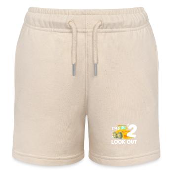 Baustelle Kindergeburtstag - Kinder Organic Joggingshorts Mini Bolter von Stanley/Stella - Natur - Vorne