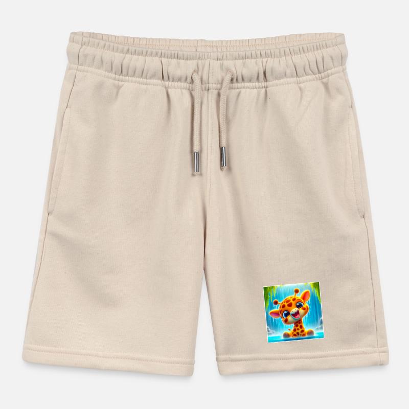 Giraffe Kids Organic Sweat Shorts by Stanley/Stella