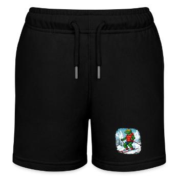 Crocodiles Ski - Short de jogging enfant bio Stanley/Stella - noir - Devant