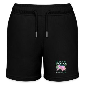 Solice – Tranquillité botanique - Short de jogging enfant bio Stanley/Stella - noir - Devant