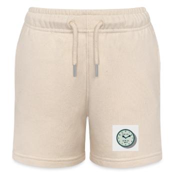 Ich bin nicht zu spät - Du bist einfach zu früh - Kinder Organic Joggingshorts Mini Bolter von Stanley/Stella - Natur - Vorne