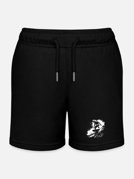 Surfing - Kids Organic Sweat Shorts by Stanley/Stella - black