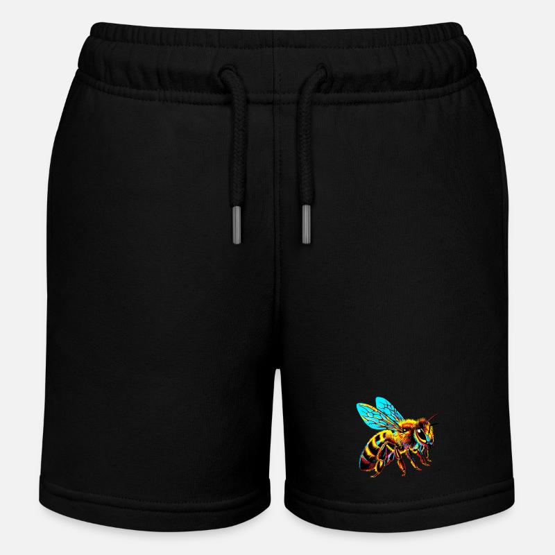 Abeille - Short de jogging enfant bio Stanley/Stella - noir