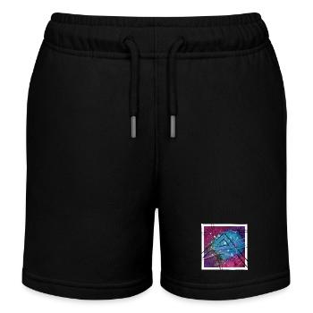 Art abstrait - Short de jogging enfant bio Stanley/Stella - noir - Devant