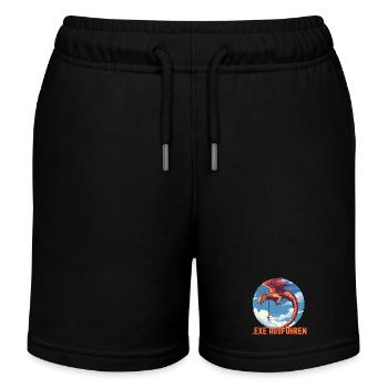 EXE AUSFÜHREN Drachen Admin IT Informatik Lustig - Kinder Organic Joggingshorts Mini Bolter von Stanley/Stella - Schwarz - Vorne