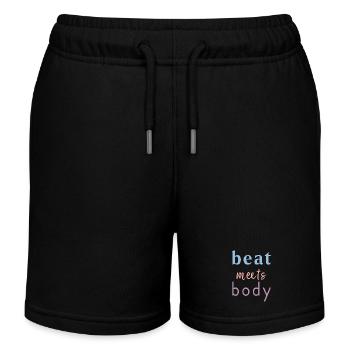 Beat Meets Body – Danse Dicton Design - Short de jogging enfant bio Stanley/Stella - noir - Devant