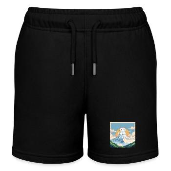 Fuji Kitten - Kids Organic Sweat Shorts by Stanley/Stella - black - Front