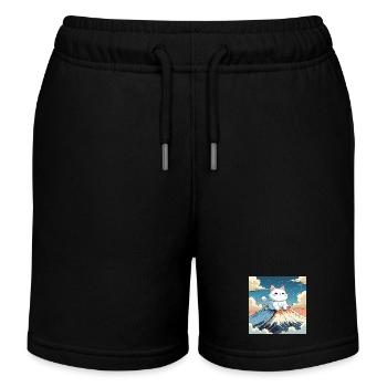 Fuji Kitten - Kids Organic Sweat Shorts by Stanley/Stella - black - Front