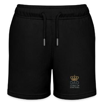Papa Roi de Tout - Short de jogging enfant bio Stanley/Stella - noir - Devant