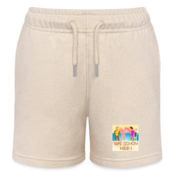 FRAUEN STRAND SONNENUNTERGANG - Kinder Organic Joggingshorts Mini Bolter von Stanley/Stella - Natur - Vorne