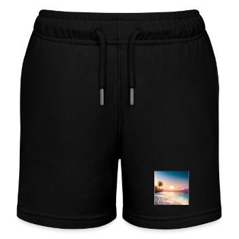 Montego Bay Sonnenuntergang Jamaica Traumparadies - Kinder Organic Joggingshorts Mini Bolter von Stanley/Stella - Schwarz - Vorne