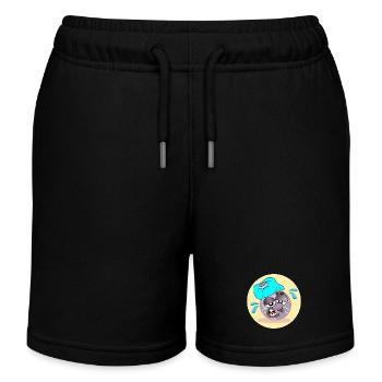 Pétanque Summer Boule - Kids Organic Sweat Shorts by Stanley/Stella - black - Front