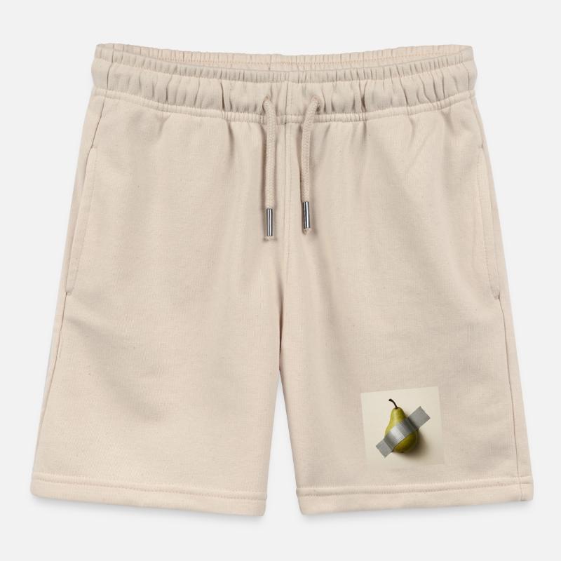 Abstract Pear Metaphorical Artwork Kids Organic Sweat Shorts by Stanley/Stella