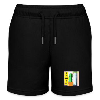 C’est ce que c’est. Je pense. – Édition Cactus Moody - Short de jogging enfant bio Stanley/Stella - noir - Devant