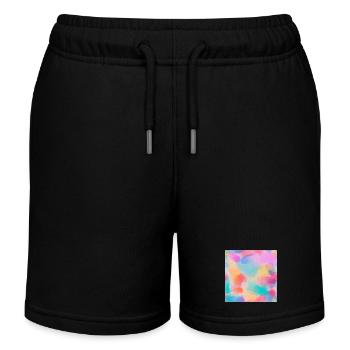 Aquarelles - Short de jogging enfant bio Stanley/Stella - noir - Devant