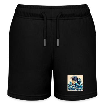Siegel - Kinder Organic Joggingshorts Mini Bolter von Stanley/Stella - Schwarz - Vorne