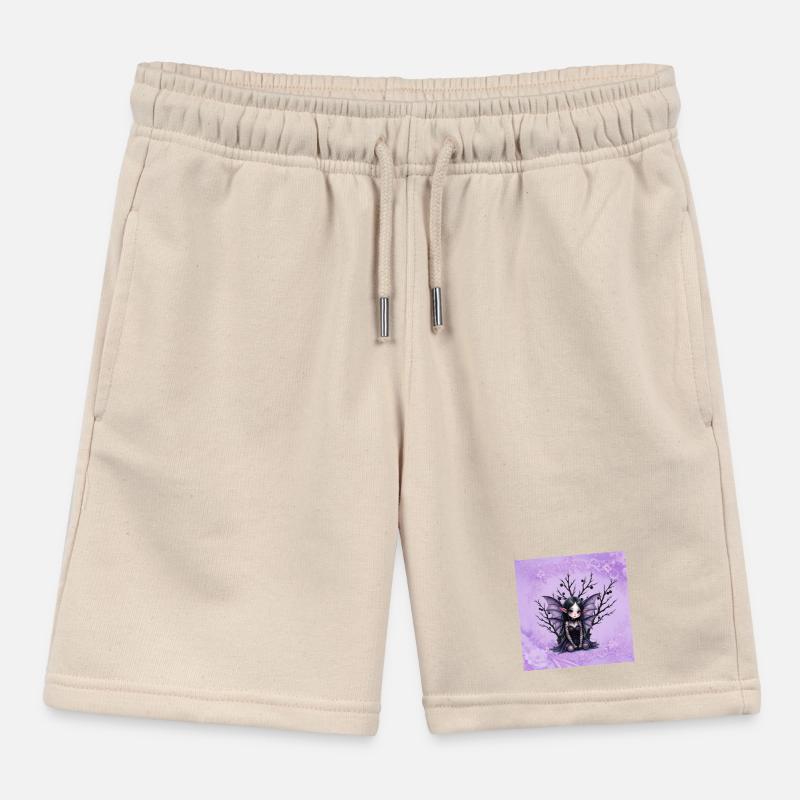 Vampir Fee Mädchen auf dunklem Baum Kinder Organic Joggingshorts Mini Bolter von Stanley/Stella