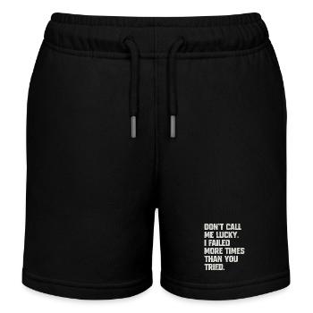 Citation Motivation Résistante - Short de jogging enfant bio Stanley/Stella - noir - Devant