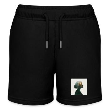 Mystische Naturverbundenheit - Kinder Organic Joggingshorts Mini Bolter von Stanley/Stella - Schwarz - Vorne