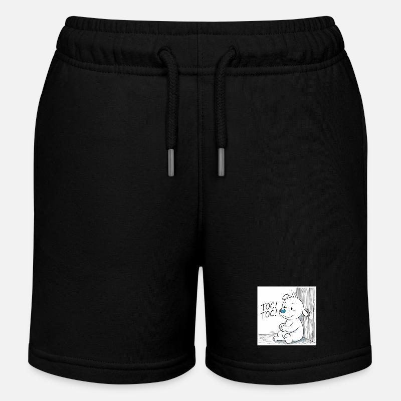 Idéfix Frappe Toc Toc Toc - Kinder Organic Joggingshorts Mini Bolter von Stanley/Stella - Schwarz