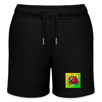 ladybird - Kids Organic Sweat Shorts by Stanley/Stella - black - Front