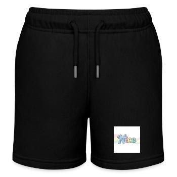 Das echte Nice Nizza Souvenir - Kinder Organic Joggingshorts Mini Bolter von Stanley/Stella - Schwarz - Vorne