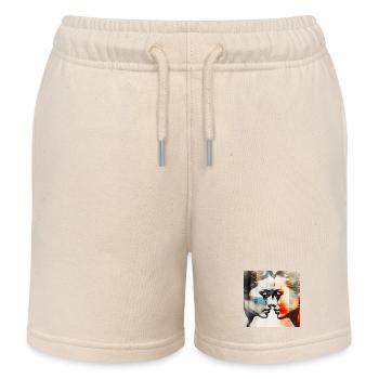 Fusion Colorée Amour Dualité - Short de jogging enfant bio Stanley/Stella - écru doux - Devant