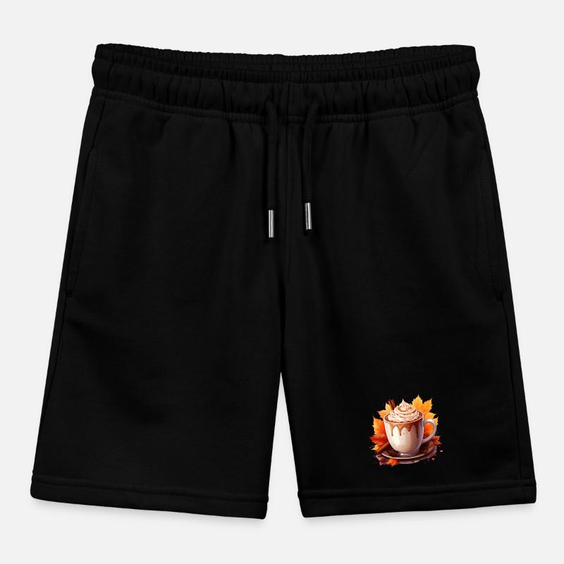 Autumnal cocoa Kids Organic Sweat Shorts by Stanley/Stella