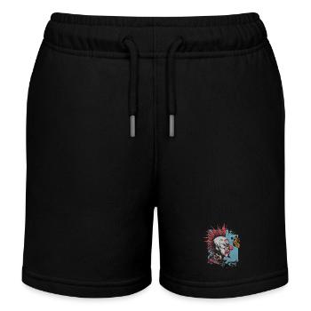 clownPunk und Schmetterling - Kinder Organic Joggingshorts Mini Bolter von Stanley/Stella - Schwarz - Vorne