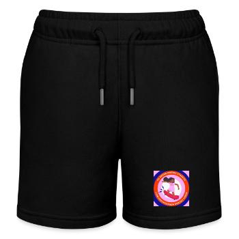 Starke Lieblingsmädchen – Bunte Skateboard-Illustr - Kinder Organic Joggingshorts Mini Bolter von Stanley/Stella - Schwarz - Vorne