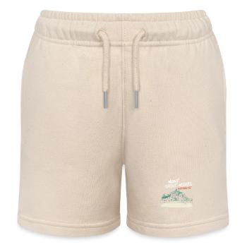 Stilisierter Mont Saint-Michel - Kinder Organic Joggingshorts Mini Bolter von Stanley/Stella - Natur - Vorne