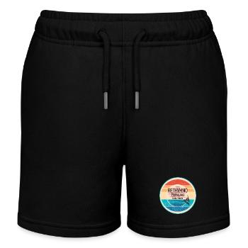 Greek sunset look Crete  - Kinder Organic Joggingshorts Mini Bolter von Stanley/Stella - Schwarz - Vorne