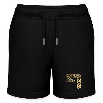 RENTE 2026 RENTNERIN - Kinder Organic Joggingshorts Mini Bolter von Stanley/Stella - Schwarz - Vorne
