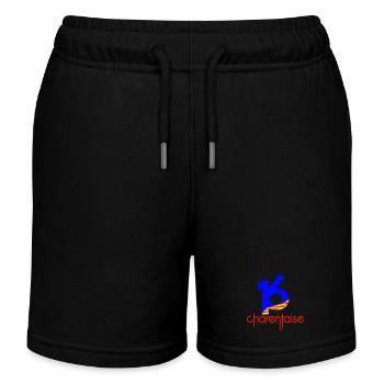 Departement 16 Charentaise - Kinder Organic Joggingshorts Mini Bolter von Stanley/Stella - Schwarz - Vorne
