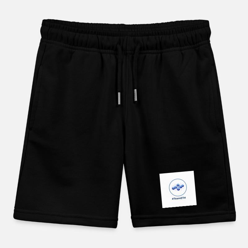TeamETH node network Kids Organic Sweat Shorts by Stanley/Stella