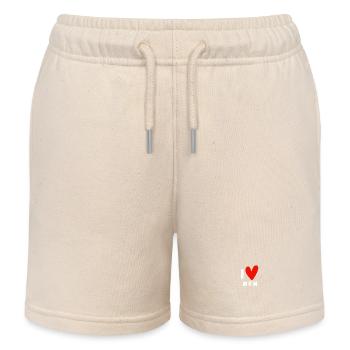 I Love MOM Design - Kinder Organic Joggingshorts Mini Bolter von Stanley/Stella - Natur - Vorne