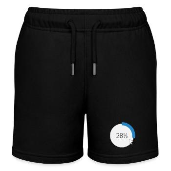 Blauer Fortschritt Ring IT Software PC Computer  - Kinder Organic Joggingshorts Mini Bolter von Stanley/Stella - Schwarz - Vorne