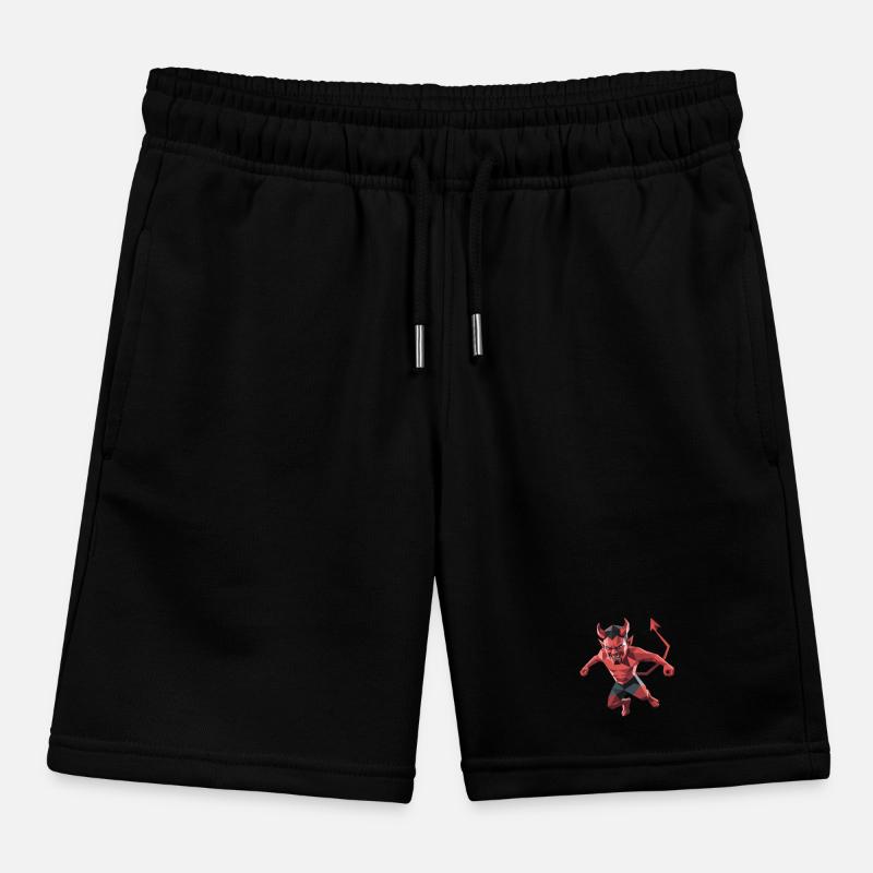 Devil - Cooles Low-Poly-Logo Kinder Organic Joggingshorts Mini Bolter von Stanley/Stella