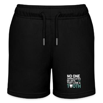 Dental Lab Technician Occlusion  - Kids Organic Sweat Shorts by Stanley/Stella - black - Front